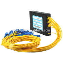 Good price Cassette type Packaged SC/UPC fiber optic PLC splitter with SC connector 1*12